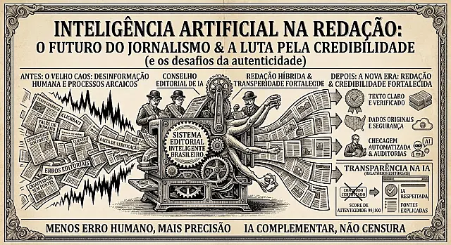 IA na redação: onde ajuda e onde compromete a credibilidade do veículo